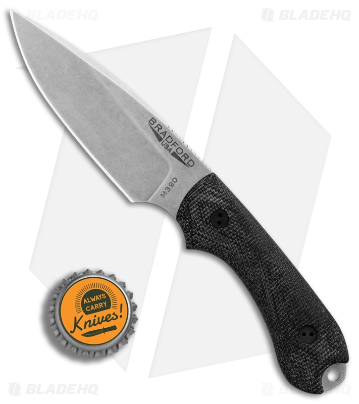 Bradford Guardian3 Black Micarta False Edge Blade HQ