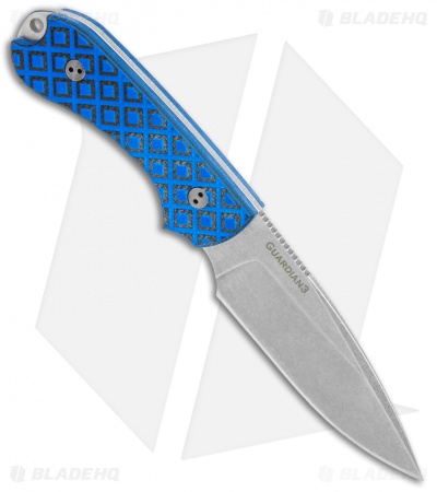 Bradford Knives Guardian3 Fixed Blade Black/Blue G-10 (3.5" False Edge M390 SW)