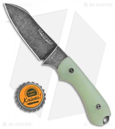 Bradford Knives Guardian3 Fixed Blade 3D Ghost G10 (3.5" Sheepsfoot/M390/Nimbus)