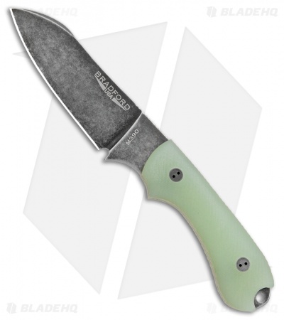 Bradford Knives Guardian3 Fixed Blade 3D Ghost G10 (3.5" Sheepsfoot/M390/Nimbus)