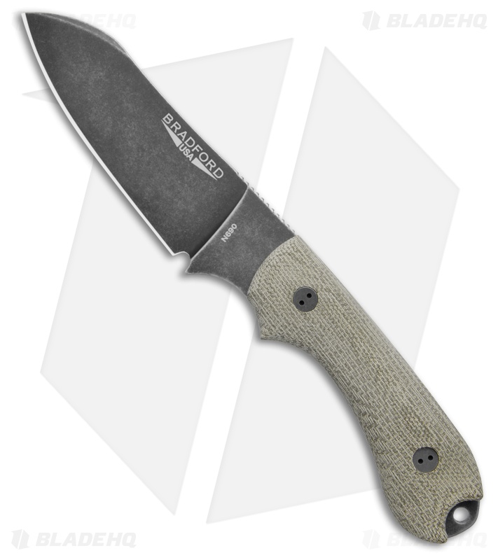 Bradford Knives Guardian3 3D Green Micarta - Blade HQ