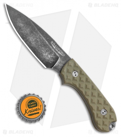 Bradford Knives Guardian3 Fixed Blade OD Green G-10 (Sabre/3V/Nimbus)