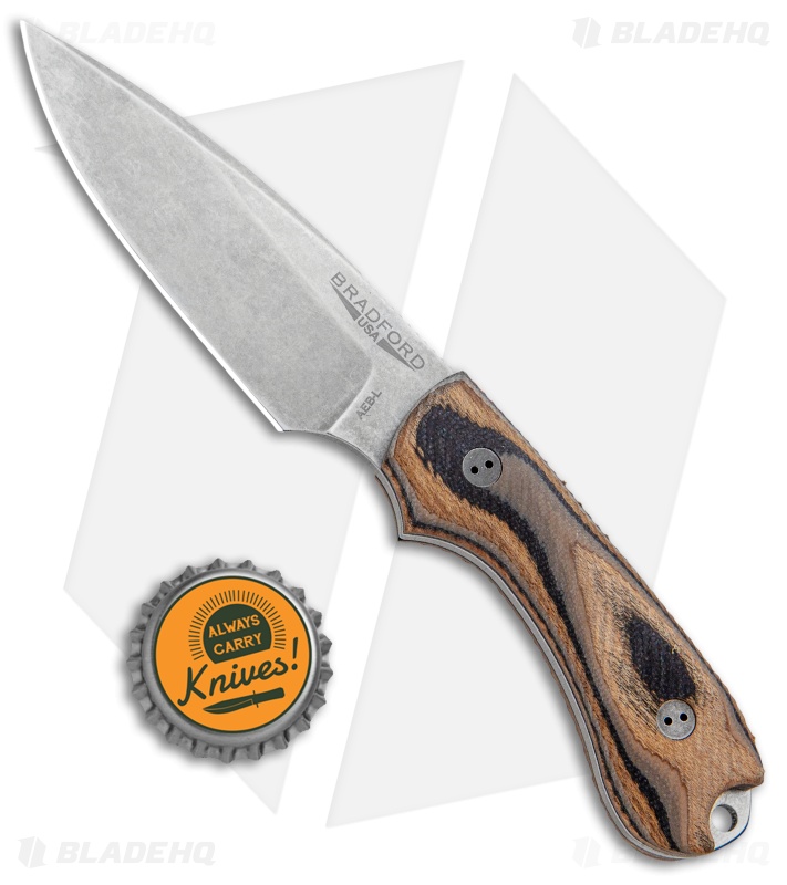 Bradford Guardian3 Fixed Blade Knife G-Wood/AEB-L - Blade HQ