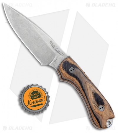 Bradford Knives Guardian3 Fixed Blade G-Wood (3.5" False Edge/AEB-L/Stonewash)