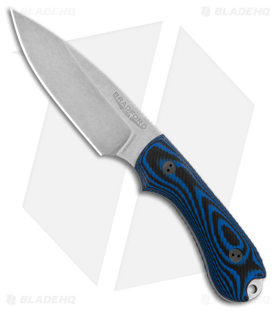 Bradford Knives Guardian3 Fixed Blade Knife Blue Black G-10 (3.5" SW MagnaCut)