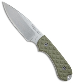 Bradford Knives Guardian3 Fixed Blade Knife OD Green (3.5" False Edge Stonewash)