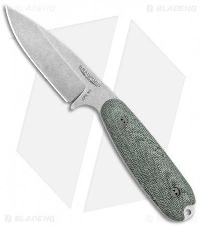 Bradford Knives Guardian3.5 Fixed Blade 3D Black (3.75" Stonewash Black)