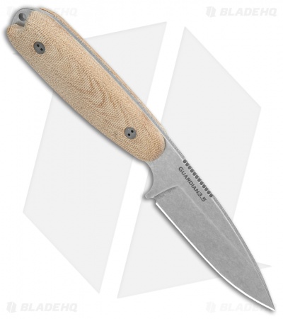 Bradford Knives Guardian3.5 Fixed Blade 3D Natural (3.75" Stonewash M4)
