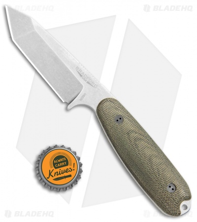 Bradford Knives Guardian3.5T Tanto Fixed Blade 3D OD Green (Stonewash) 