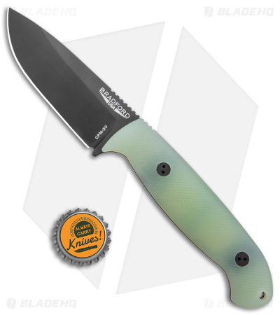 Bradford Knives Guardian4.5 Fixed Blade Knife 3D Ghost G-10 (4" Black)