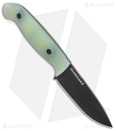 Bradford Knives Guardian4.5 Fixed Blade Knife 3D Ghost G-10 (4" Black)