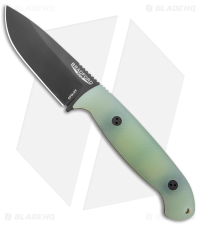 Bradford Knives Guardian4.5 Fixed Blade Knife 3D Ghost G-10 (4" Black)