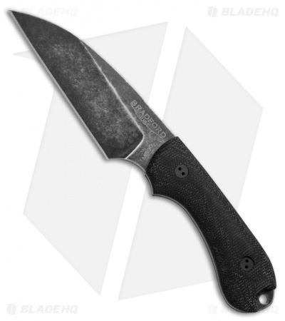 Bradford Knives Guardian3 Wharncliffe Knife 3D Black Micarta (3.625" Nimbus)