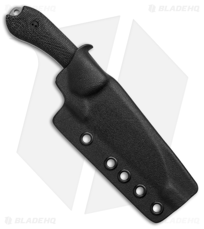 Bradford Knives Guardian3 Wharncliffe Knife 3D Black Micarta (3.625" Stonewash)
