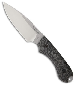 Bradford Knives Guardian4 Knife 3D Black Micarta (False Edge/N690/Satin)