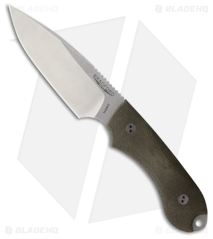 Bradford Knives Guardian 3 3D Black Micarta N690 False Edge Come and Take It