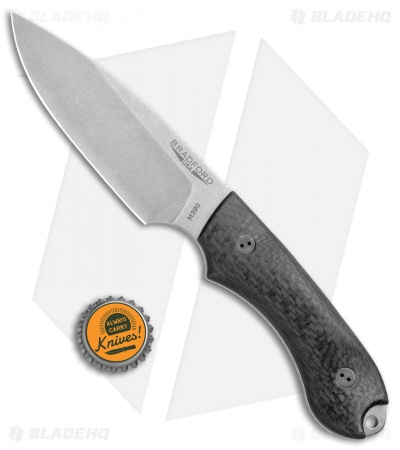 Bradford Knives Guardian4 Knife 3D Carbon Fiber (Sabre/M390/Stonewash)