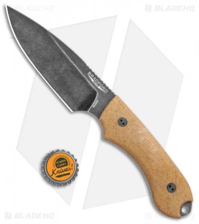 Bradford Knives Guardian4 Knife 3D Natural Micarta (Sabre/M390/Nimbus)