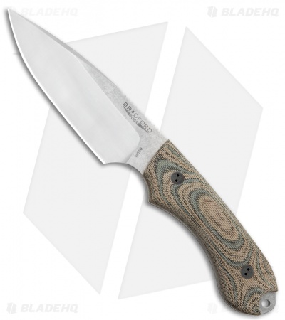 Bradford Knives Guardian4 Knife 3D Camo Micarta (False Edge/N690/SW)