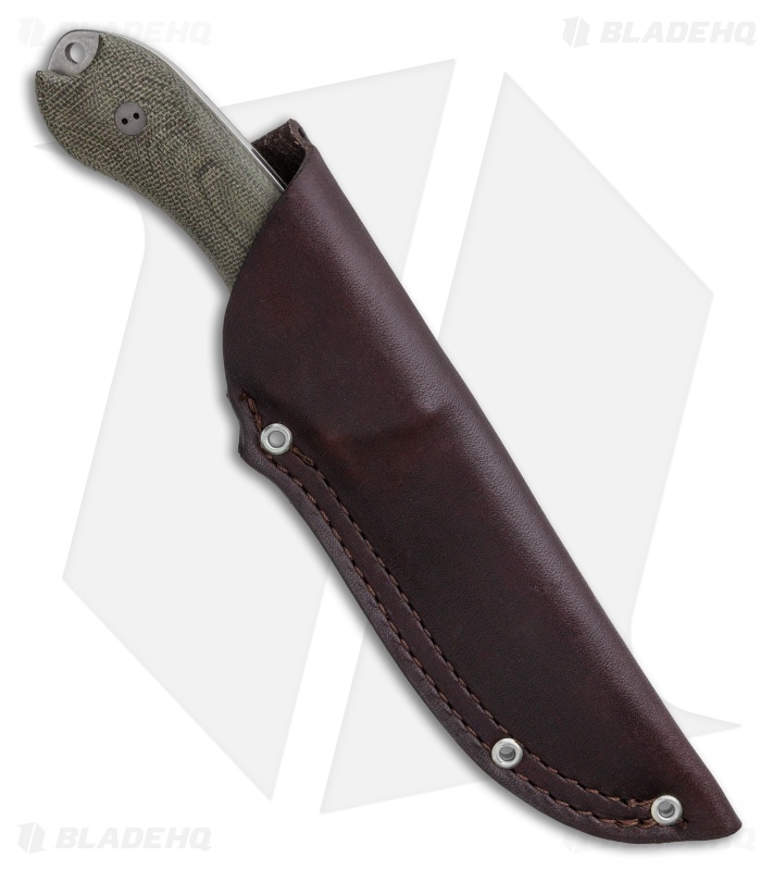 Bradford Knives Guardian4 Knife 3D OD Green Micarta (Sabre/3V/Stonewash)