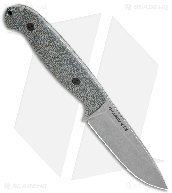 Bradford Knives Guardian 4.5 Fixed Blade 3D Black Micarta (4