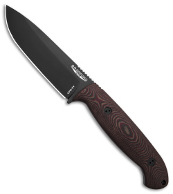 Bradford Knives Guardian5.5 Fixed Blade 3D Chocolate/Red Richlite (5" Black)