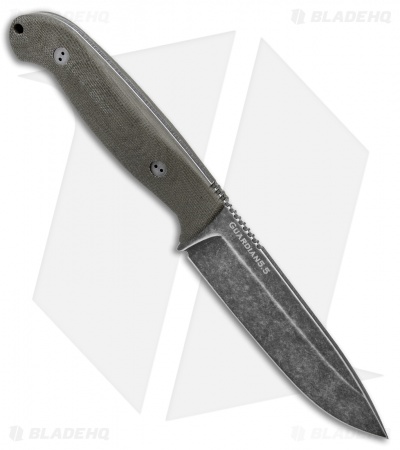 Bradford Knives Guardian5.5 Fixed Blade 3D OD Green Micarta (5" Sabre Nimbus)