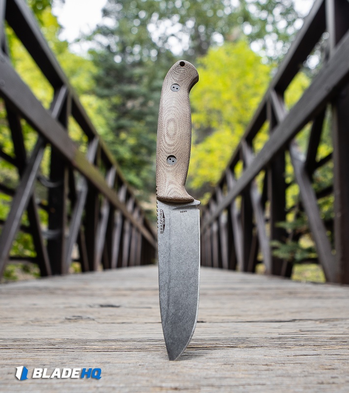 Bradford Knives Guardian5.5 Fixed Blade 3D Natural Micarta (5" SW N690)