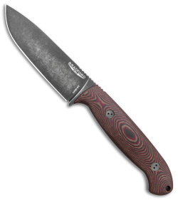 Bradford Knives Guardian5.5 Fixed Blade Knife 3D Red Richlite (5" Nimbus)