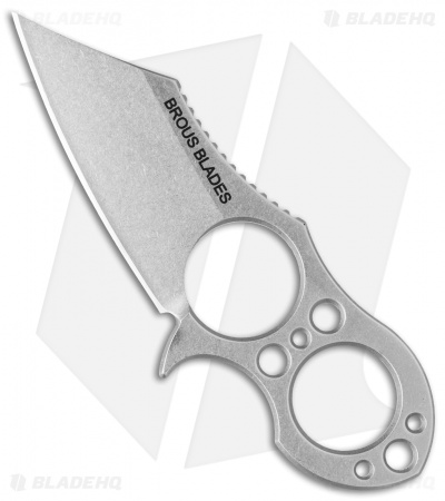 Brous Blades Silent Soldier Ranger V2 Neck Knife (Stonewash)