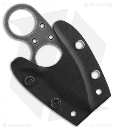 Brous Blades Silent Soldier V2 Neck Knife Drop Point Fixed (2.5" Acid Washed)