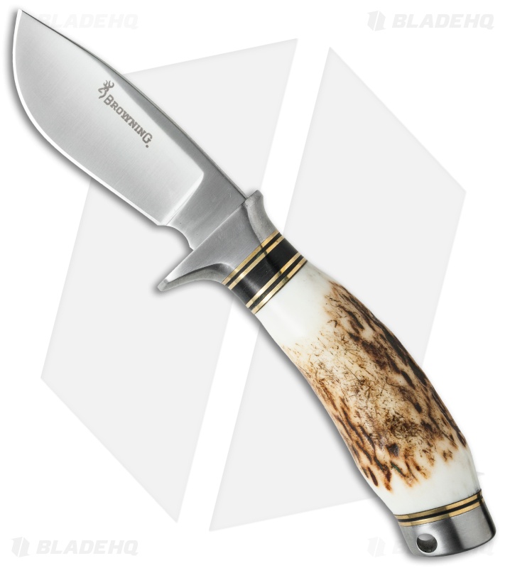 Browning NonTypical Skinning Hunting Knife Stag (3" Satin) 322424