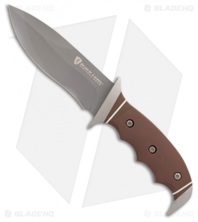 Browning Black Label Shadowfax Fixed Blade Knife Brown G-10 (4.625" Gray)