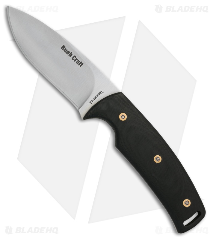 Browning Bush Craft Ultra Fixed Blade Knife Black G-10 (4" Satin) 3220260