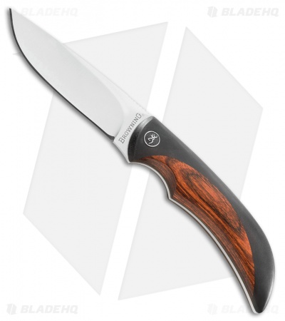 Browning Featherweight Fixed Blade Knife Wood (3.625" Satin) 322928