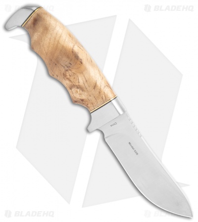 Browning Skinner Fixed Blade Brown Burl Wood (3.75" Satin)