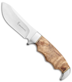 Browning Skinner Fixed Blade Brown Burl Wood (3.75" Satin)