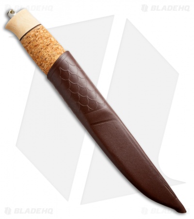 Brusletto Fiskern Fisherman Knife Birch/Cork (4.75" Satin) Norway