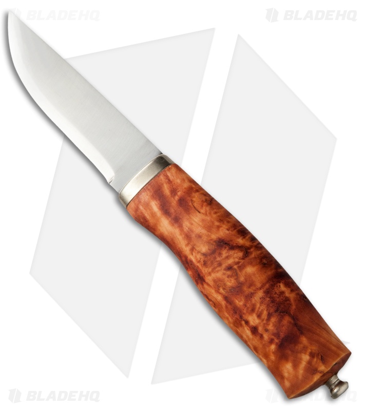 Brusletto Norges-Kniven Knife Curly Birch (3.75" Satin) Norway