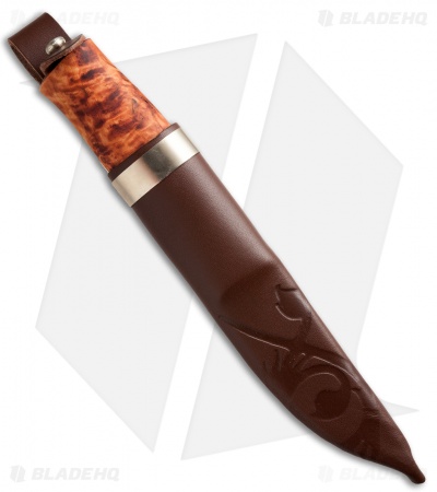 Brusletto Norges-Kniven Knife Curly Birch (3.75" Satin) Norway