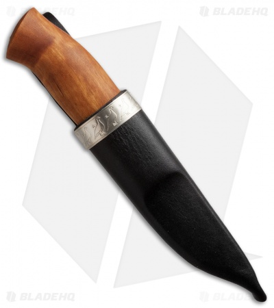 Brusletto Rypa Fixed Blade Knife Curly Birch (2.625" Satin) Norway