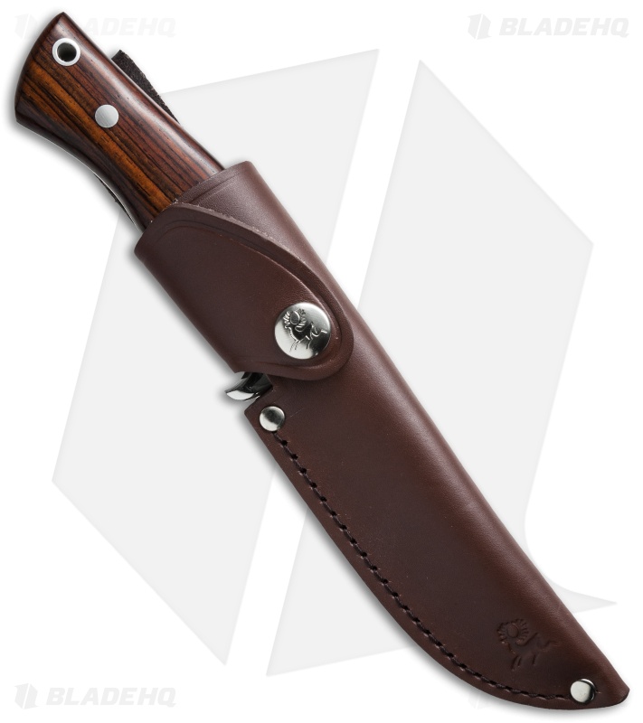 Brusletto Trillemarka Fixed Blade Knife Wood (4.25" Polish) Norway