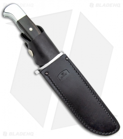 Buck 124 Frontiersman Fixed Blade Knife Ebony (6.25" Satin) 0124BRSLE