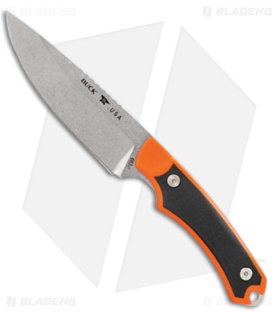 その他 ales13deathwolf Buck Knives 663 Alpha Guide Select Fixed Knife Black/Orange