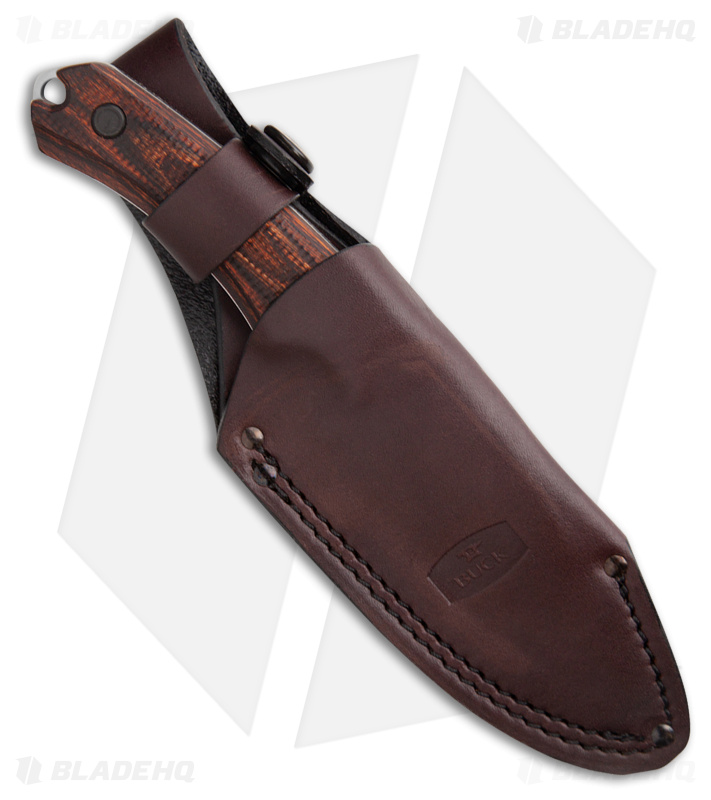 BUCK USA No.664WAS.アルファーハンターウオルナット柄。S35VN Blade:90mm.全長：210mm.Learther Case・ギフト函 Buck USA No,664WAS. Alpha Hunter Walnut Knife with leather