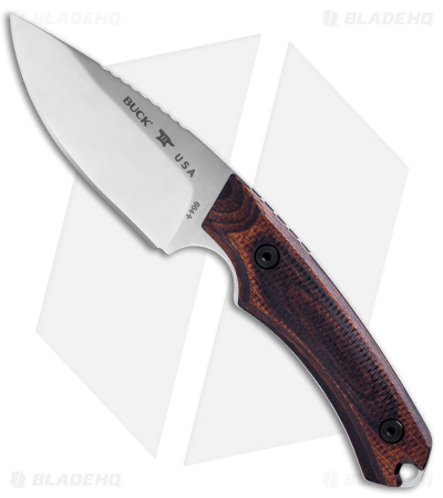Buck 664 Alpha Hunter Fixed Blade Knife Walnut (3.6" Satin) 0664WAS