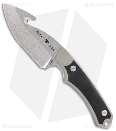 Buck 664 Alpha Hunter Select Guthook Fixed Blade Black/Gray
