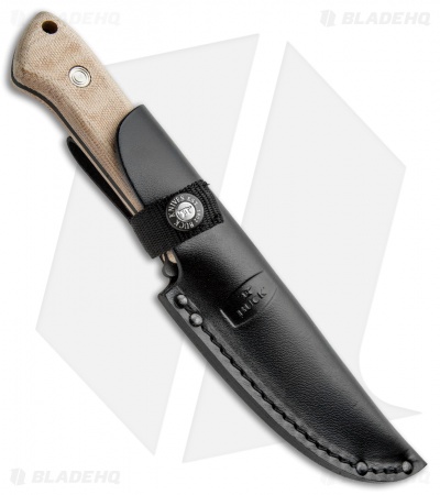 Buck Compadre Camp Knife Natural Canvas Micarta (4.5" Black) 0104BRS1