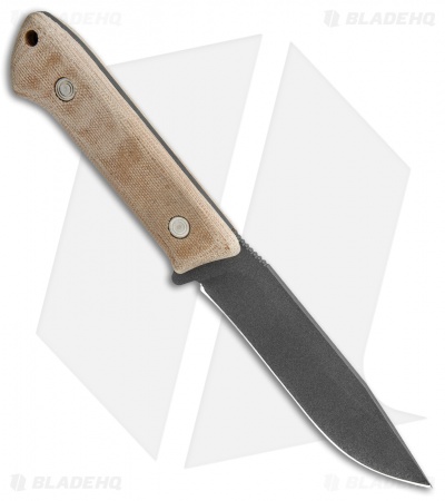 Buck Compadre Camp Knife Natural Canvas Micarta (4.5" Black) 0104BRS1