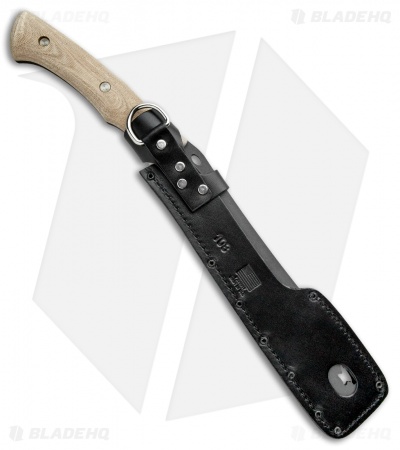 Buck Compadre Froe Chopper Natural Canvas Micarta (9.5" Black) 0108BRS1